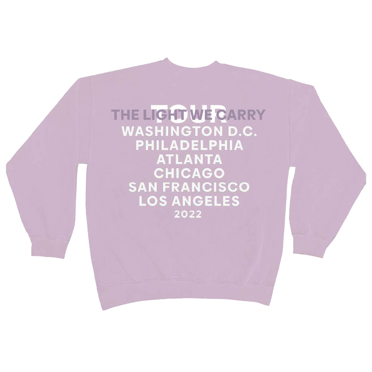 Michelle Obama TLCW Tour Orchid Crewneck